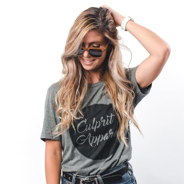 Stylish lady with trendy wears